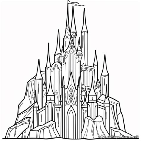 Ice Castle Coloring Page