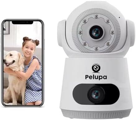 Buy Pelupa Dual Lens WiFi CCTV Camera | 4+4 MP HD Robot Security Camera ...