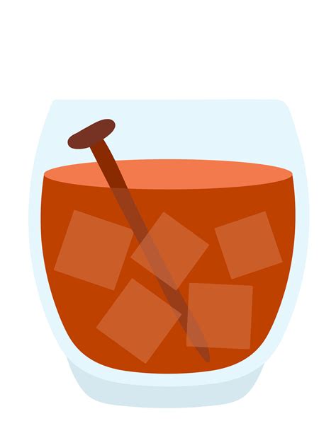 Rusty nail. Classic alcohol cocktail 26154744 Vector Art at Vecteezy