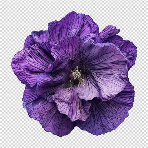 Purple flower isolated on transparent background png | Premium AI ...