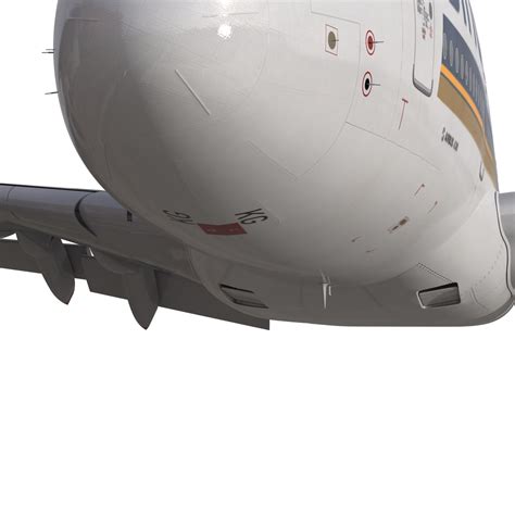 3D Airbus A380 800 Singapore Airlines Rigged | 3D Molier International