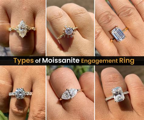 The Different Types of Moissanite Engagement Ring – Glazed Diamonds