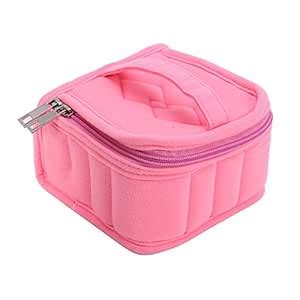 Buy Pink : 16 Lattices Cosmetic Bag Folding Travel Toiletry maquiagem ...