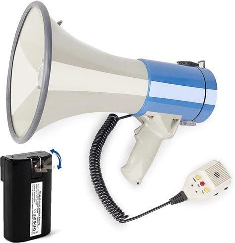 Buy MyMealivos Megaphone with Siren Bullhorn 50 Watt - Bullhorn Speaker ...