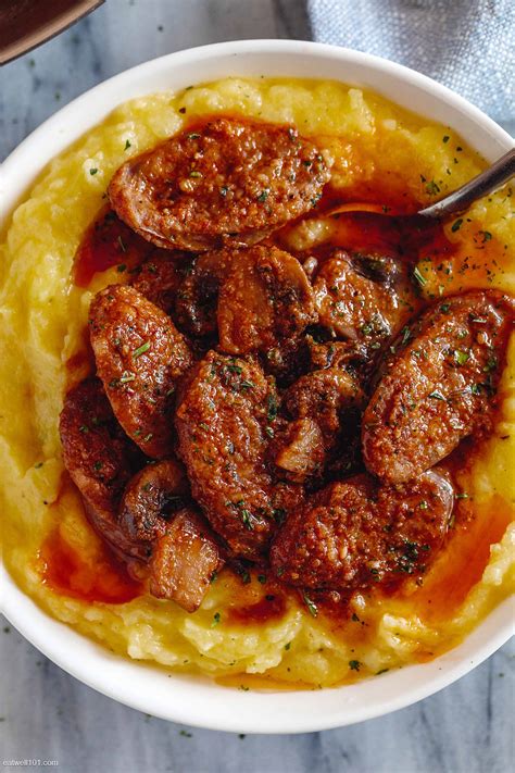 Cajun Sausage and Mushrooms with Spaghetti Squash Mash – Cajun Sausage ...