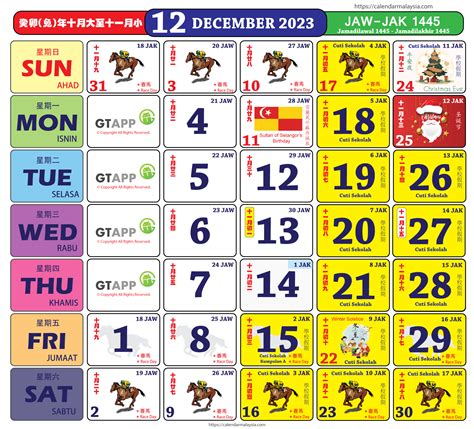 School Holidays 2024 - Calendar Malaysia