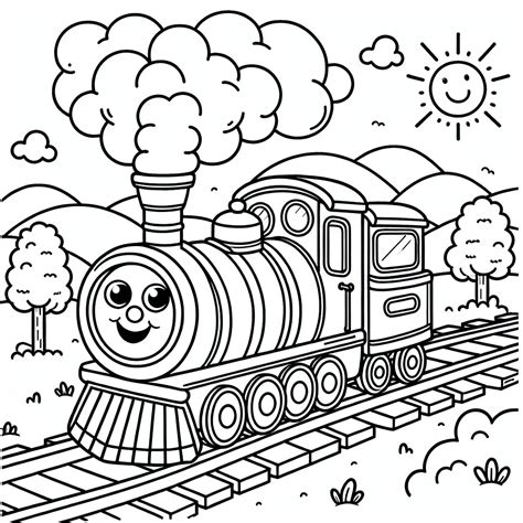 Coloring Pages Trains Preschoolers Development [2025]