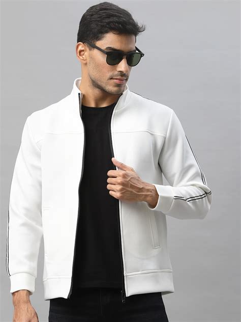 Buy Style Quotient Men White Bomber Jacket - Jackets for Men 18588484 ...