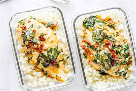 Creamy Tuscan Chicken Meal Prep – Tuscan Chicken Meal Prep Recipe ...