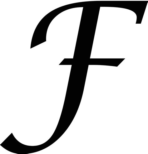 Fancy F - Fancy Letter a Silhouette