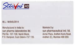 Storvas 40 Tablet – Cholesterol & Triglyceride Control