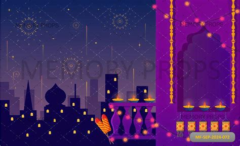 Diwali Festivity Printed Backdrops