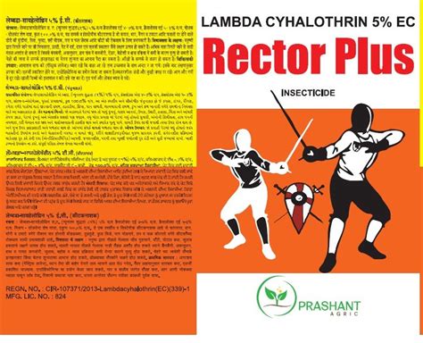 Rector Plus Lambda Cyhalothrin Ec Insecticide Manufacturer, Supplier ...