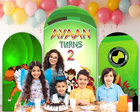 Ben 10 Theme Arch Backdrop | Party Supplies India Online