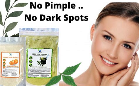 QYKKARE Orange Peel and Neem Leaf Powder Combo Pack (100 Gram X 2 ...