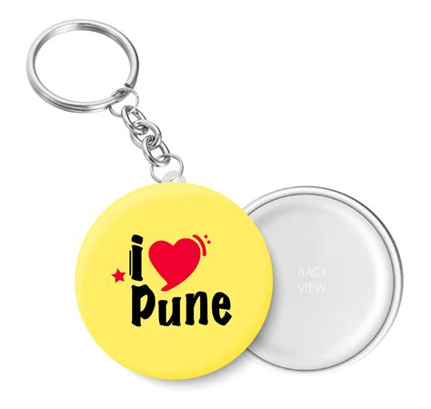 I Love Pune Key Chain – Peacockride