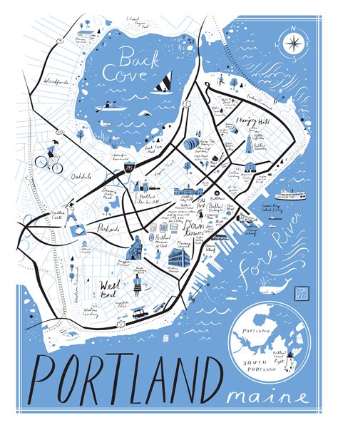 Map of Portland Maine :: Behance