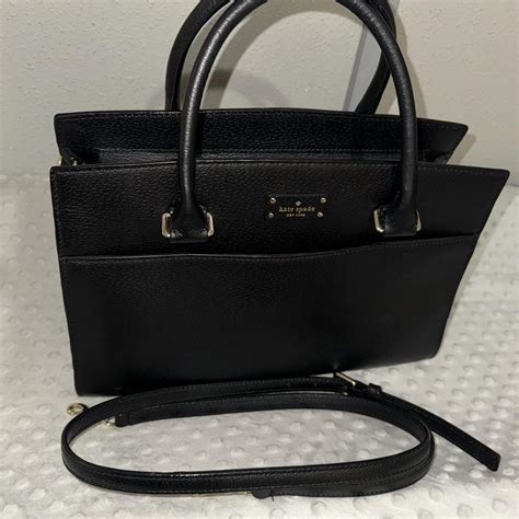 Kate Spade classic medium handbag in Black - Depop
