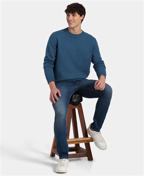 Buy Super Combed Cotton Rich Fleece Sweatshirt with StayWarm Technology ...