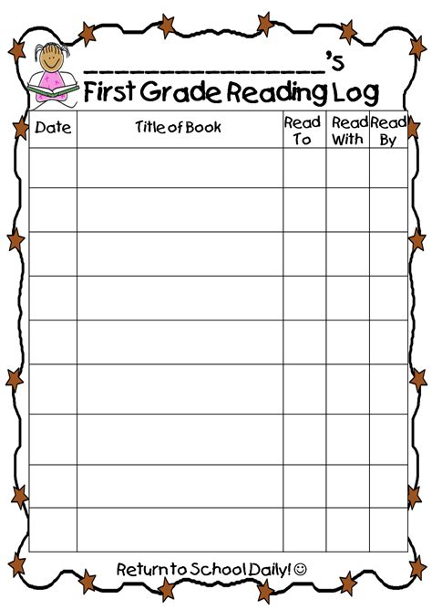 Reading Logs Printable