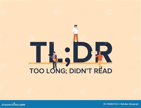 TLDR - Too Long Didn`t Read Acronym, Business Concept Background Royalty-Free Stock Photo ...