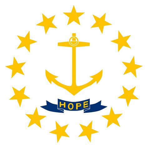 Rhode Island Flag Waving