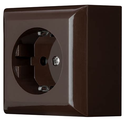 Buy REVPlanoLuxe Surface-ed Socket, Schuko Socket, Surface-ed, 1-Way ...