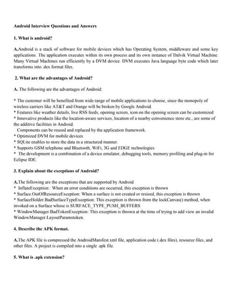 Android Questions for Interview 的图像结果