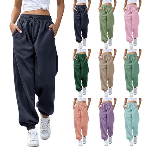 Plus Size Lounge Pants Sweatpants Women Baggy Active High Waisted ...