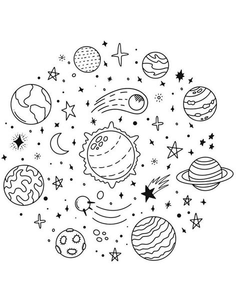 Solar System Coloring Pages 的图像结果