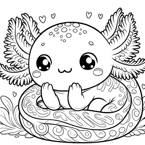 Axolotl Coloring Pages 26 - Coloring Pages Gem