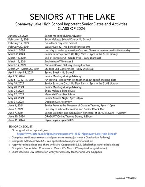 Seniors At The Lake - Spanaway Lake High School