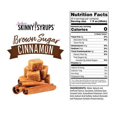 Sugar Free Brown Sugar Cinnamon Syrup | Skinny Syrups | Skinny Mixes