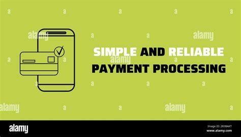 Payment Processing Banner on Green Background. Stylish Payment Gateway ...