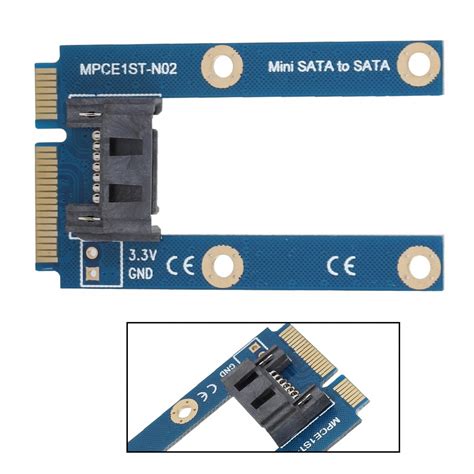 Buy Brrnoo Fosa MSATA To Adapter Card For Air SSD, Mini To 7pin MPCIe ...