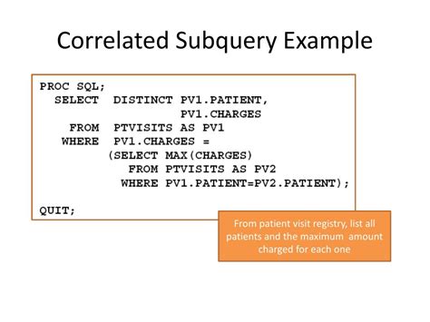 Correlated Subqueries Tutorial SQL 的图像结果