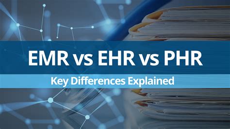 Choosing Your Health IT: EHR vs EMR vs PHR