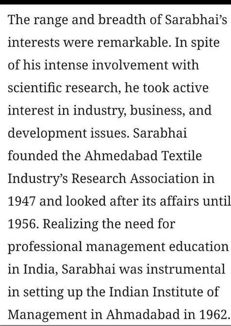 Dr Vikram Sarabai realized the importance of industries.Here the word ...