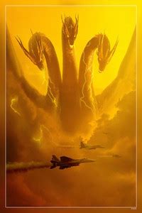 Godzilla King Of The Monsters Kaiju Clouds King Ghidorah Hd Matte ...