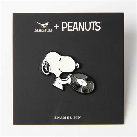 Peanuts Music Is Life Pin - Record – Silla Designs