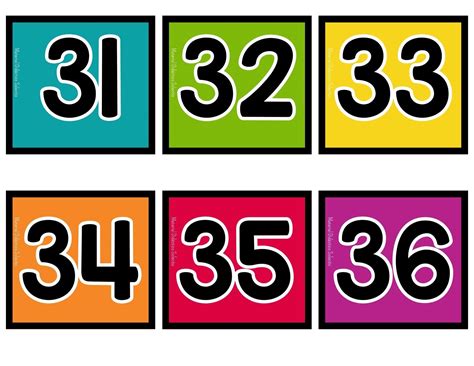 Numeros 1 Al 30 Imprimir