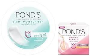 POND'S Light Face Moisturizer 200 ml, Daily Lightweight Non-Oily Cream ...