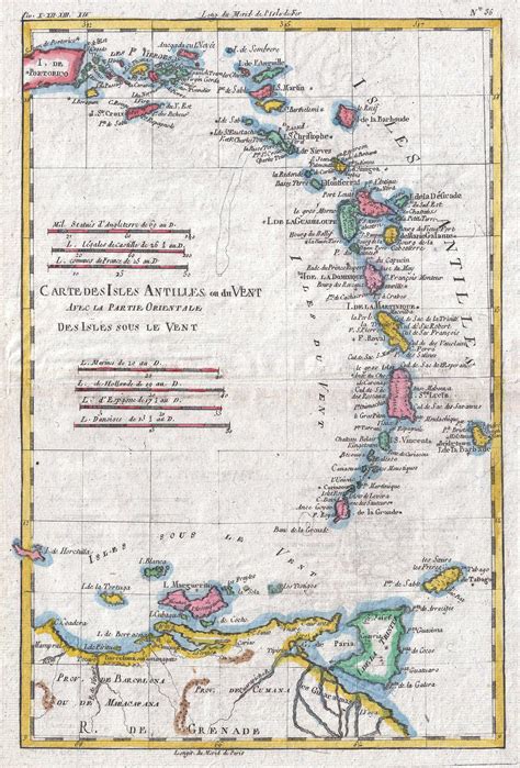 Large detailed old political map of Lesser Antilles - 1780 | Lesser ...