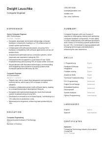 Computer Engineer Resume Examples 的图像结果