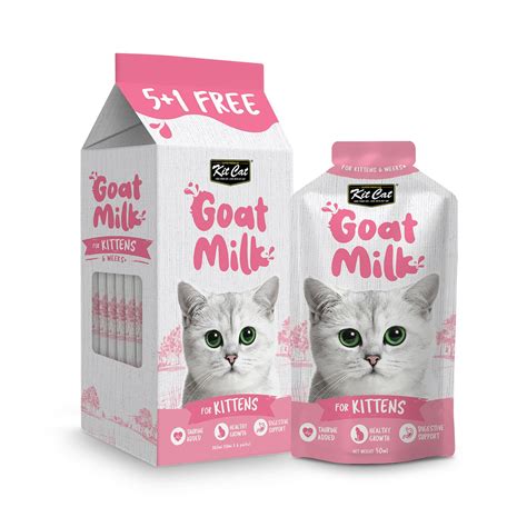 Kit Cat Goat Milk For Kittens 300ml ( 6 X 50ml ) - Naturally For Pets