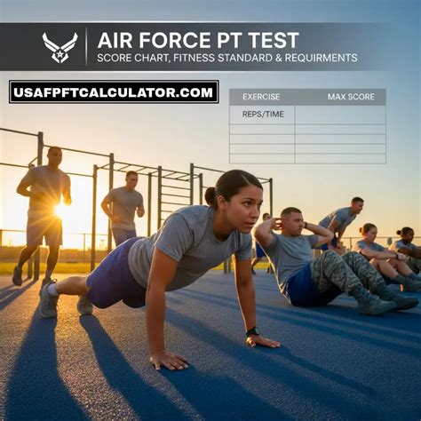 USAF PFT Standards – Air Force Fitness Score Charts 2026