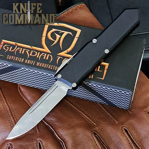 Guardian Tactical Custom GTX-025 OTF Automatic Knife Polished Damascus ...