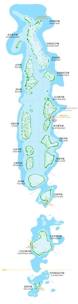 马尔代夫环礁地图 → 选岛啦·马尔代夫