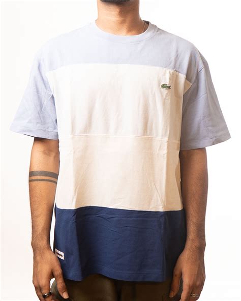 Lacoste Blue Lavender Colourblocked Tshirt – The Mainstreet Marketplace