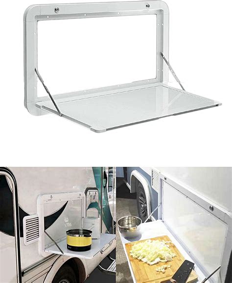 Buy RV Fold Down Desks Folding Wall-Mount Drop-Leaf Table, Aluminum ...